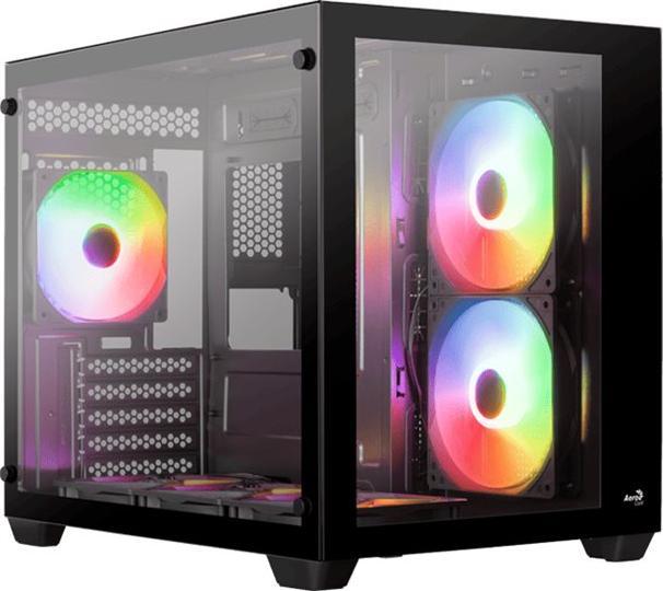 AeroCool Geh Mini Dryft MicroATX/MiniITX ARGB (black) (Mini-ITX)