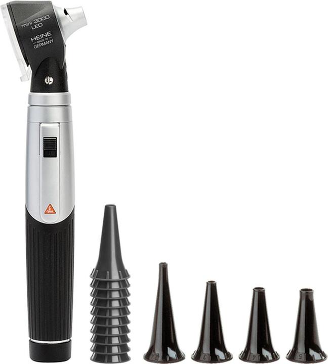 Immagine prodotto Heine mini 3000 LED Otoskop Kit mit Batterie (D-008.70.220) - Schwarz