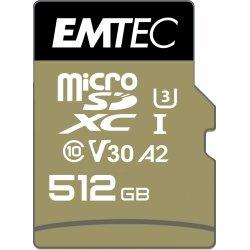 Immagine prodotto Emtec mSD 512GB UHS-I U3 V30 A2 SpeedIN (512 GB, microSDXC, U3, UHS-I)