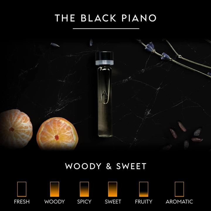 Produktbild Gammon 8864 Black Notes Parfum Recharge-Set A (3x20 ml), das holzig-süsse BLACK PIANO Herren Parfum (Eau de Parfum, 60 ml)