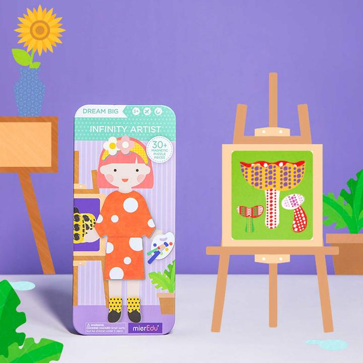 Produktbild mierEdu Magnetspiel Box Dress Up – Künstler zum Ankleiden I Fördert Motorik + Fantasie I Ideal für Zuhause (34 Teile)