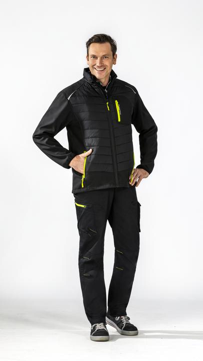 Actual product image Planam Stretchline work jacket winter jacket black size XXL (XXL)