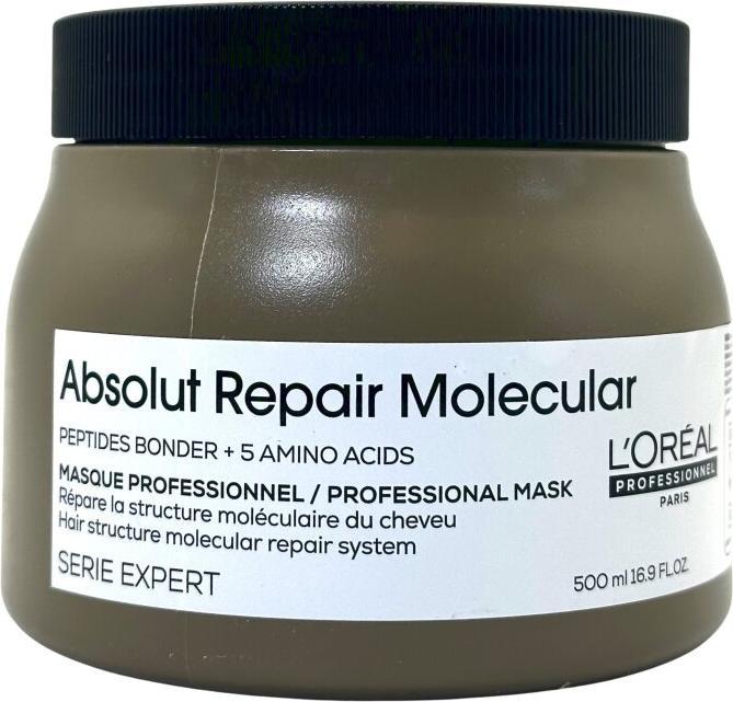 Image du produit L'Oréal Paris L'Oreal Absolut Repair Molecular Mask 500 Ml - Traitement des cheveux (500 ml)