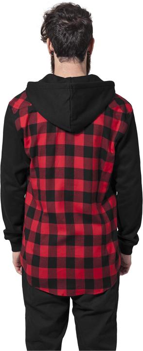 Immagine prodotto Urban Classics Camicia con cappuccio e maniche in flanella a quadri (M)