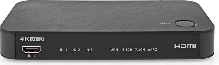 Produktbild Nedis Digital Audio Converter | 2-Weg | Anschlüsse – Eingang: DC Power / 3x HDMI™ Eingang | Anschlüs (0.06 m, Optisch)