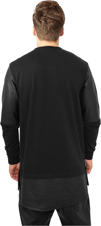 Image du produit Urban Classics Long Zipped Synthetic Leather Crewneck (M)