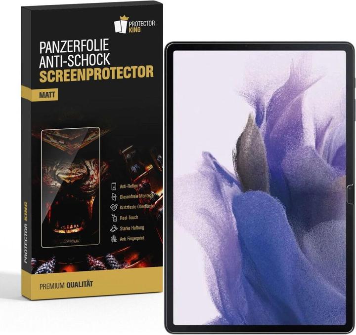 Actual product image Protectorking 4x Panzerfolie Anti-Shock matt entspiegelt (4 Piece, Galaxy Tab S7 FE)