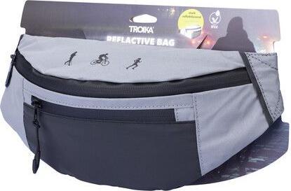 Immagine prodotto Troika REFLECTIVE BAG Sac banane réfléchissant, gris/noir
