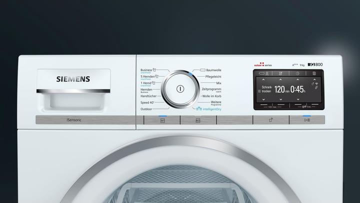 Actual product image Siemens iQ700 (9 kg, Right, CH plug)