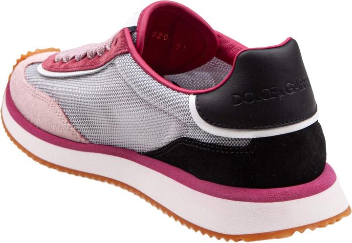 Immagine prodotto Dolce & Gabbana dragon sneakers in mixed materials in grey and fuchsia (42)