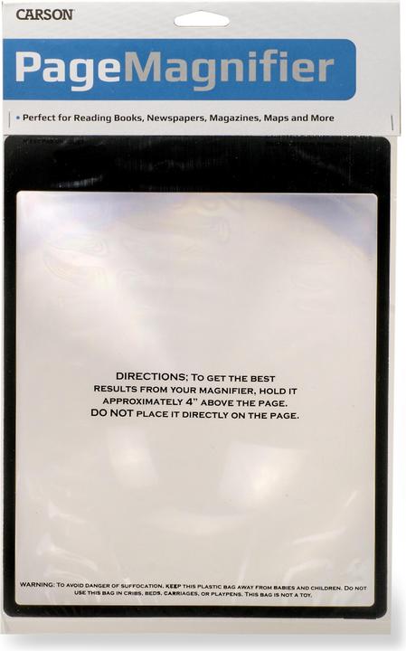Actual product image Carson Optical MagniSheet magnifying glass