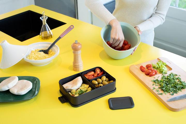 Image du produit Brabantia Boîte à lunch Make & Take 25.5 x 16.7 x 6.2 cm, Gris foncé