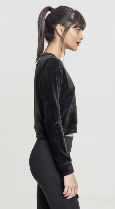 Immagine prodotto Urban Classics Girocollo corto da donna in velluto (XS)