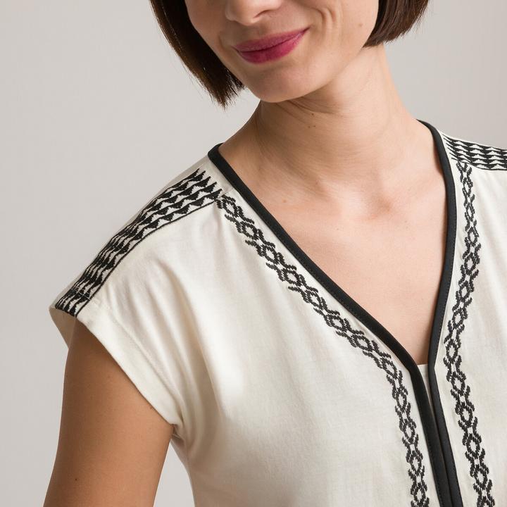 Immagine prodotto Anne Weyburn Maglietta ricamata con scollo a V (42)