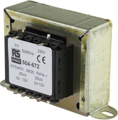 Produktbild Rs Pro Transformator 50VA 2x12V Chassismontage