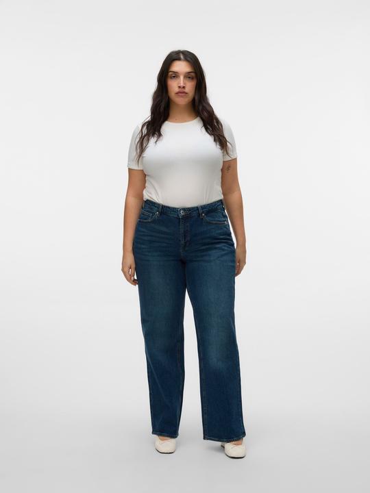 Actual product image Vero Moda VMCTESSA Hohe Taille Weiter Beinschnitt Jeans Weit geschnitten (W52/L32)