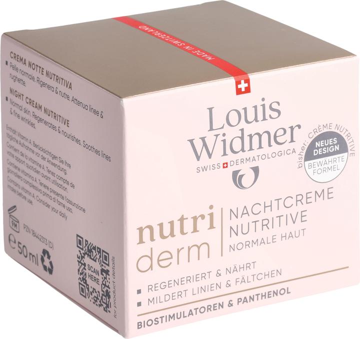 Produktbild Widmer Louis Nutriderm Nachtcreme Nutritive parfumiert 50 ml (50 ml, Nachtcreme)