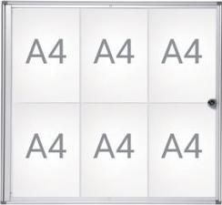 Actual product image Maul Display case, outer depth 27 mm (Whiteboard, 65.5 x 93 cm)