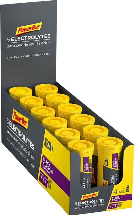 Powerbar 5 Electrolytes (Schwarze Johannisbeere, 12 x)