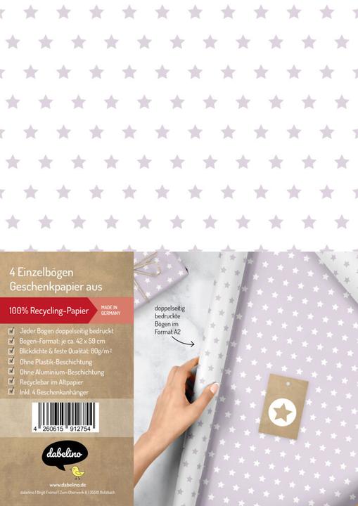 Produktbild Dabelino Geschenkpapier-Set für Sterne (pastell- (Geschenkpapier, 4 x)