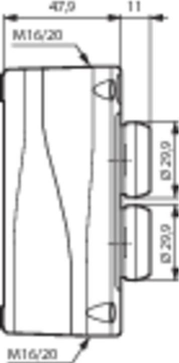 Actual product image Baco Pushbutton station On Off