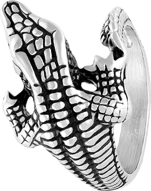 Star Piercing Ring silber Aligator