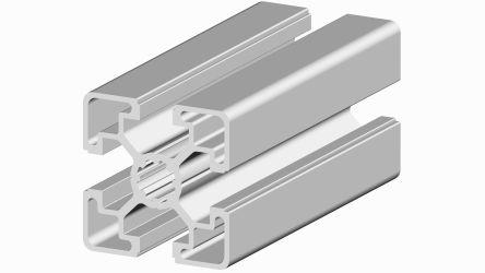 Rs Pro Profilo in alluminio 45 x 45, scanalatura a 4 pieghe 10mm, lunghezza 2m