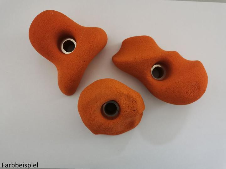 Actual product image KS Klettergriffe Climbing Handles Set Light 3 (Orange)