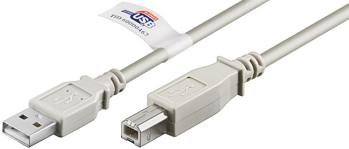 Produktbild Medium Wentronic Goobay USB 2.0 Hi-Speed Kabel mit USB Zertifikat, Grau, 3 m (3 m, USB 2.0)