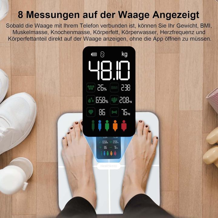 Immagine prodotto Healthkeep Digitale Körperfettwaage (180 kg)