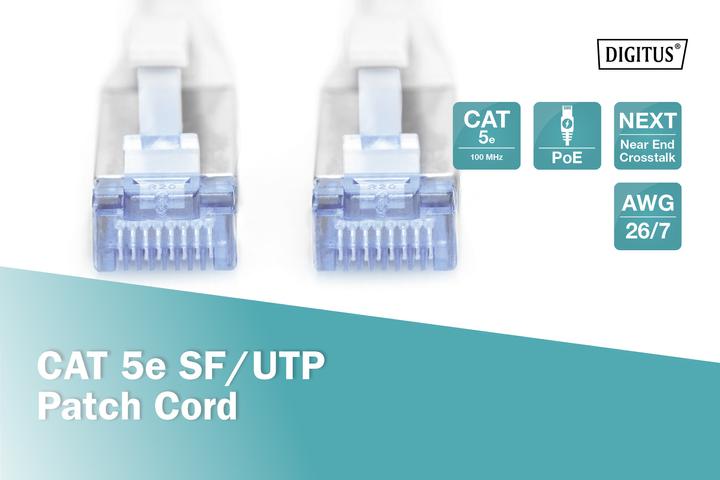 Produktbild Digitus CAT 5e SF/UTP Patchkabel (SF/UTP, CAT5e, 15 m)