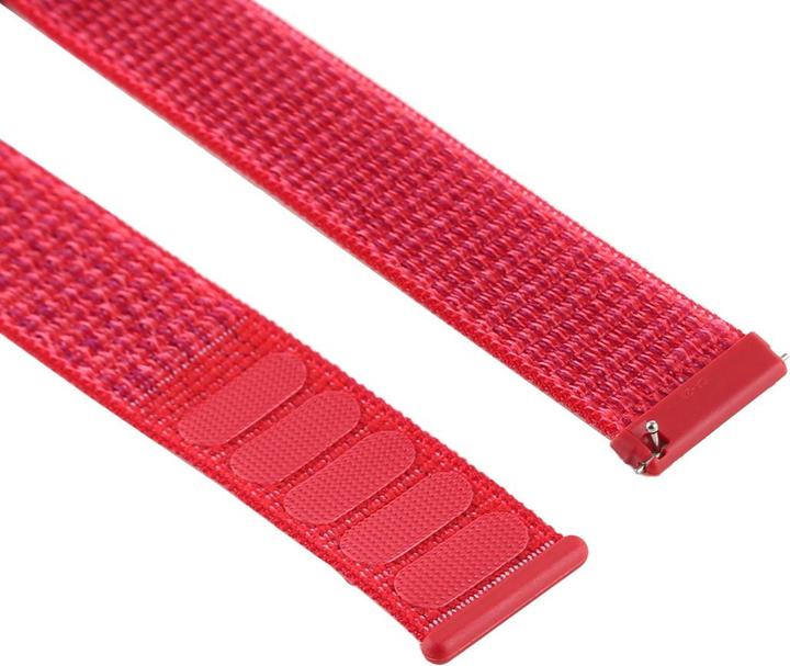 Produktbild Cover-Discount Fitbit Versa - Nylon Armband mit Klettverschluss rot (Nylon)