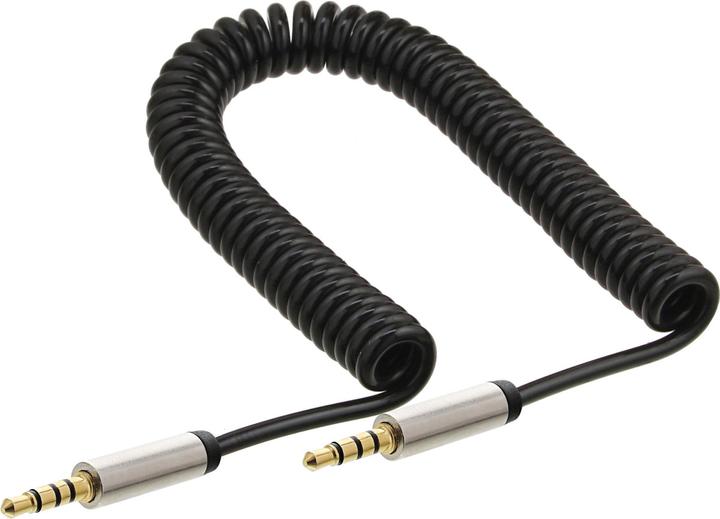 Produktbild InLine Slim Audio Spiralkabel Klinke 3 (1 m, 3.5mm Klinke (AUX))