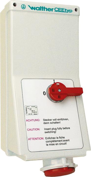 Actual product image Walther Werke WAL AJ130406 Wall socket 32A 4P 400V 6h IP44