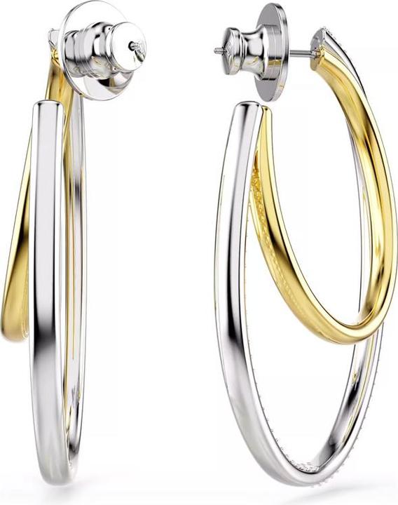 Swarovski Hyperbola Kreolen Rundschliff Mittel Weiss (Swarovski Metall)