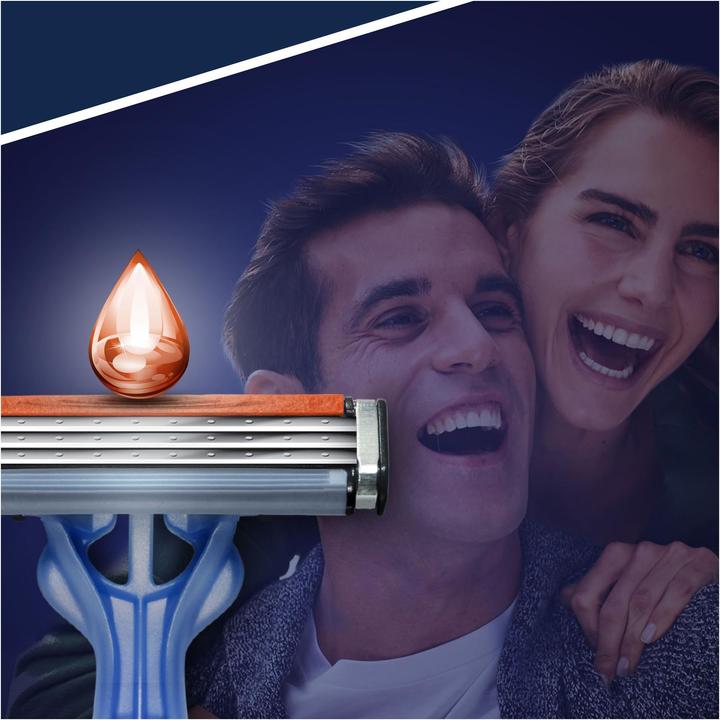 Actual product image Gillette Disposable razor Blue 3 Smooth 8s