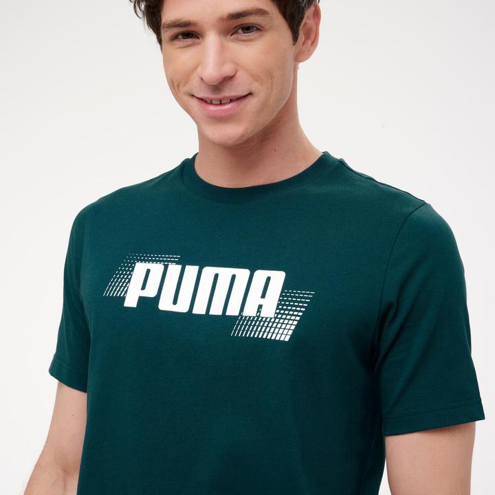 Image du produit Decathlon T-shirt en coton à manches courtes homme, vert (S)