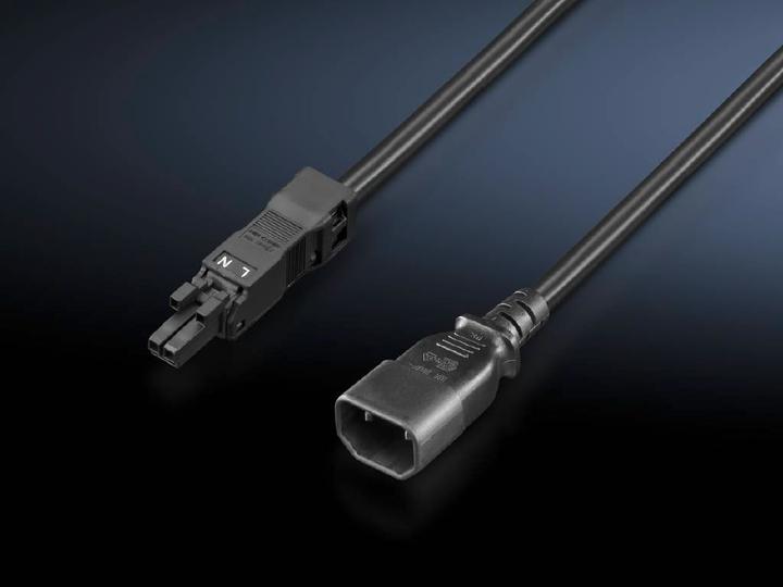 Actual product image Rittal PDU power cable IEC C8 (2 m)