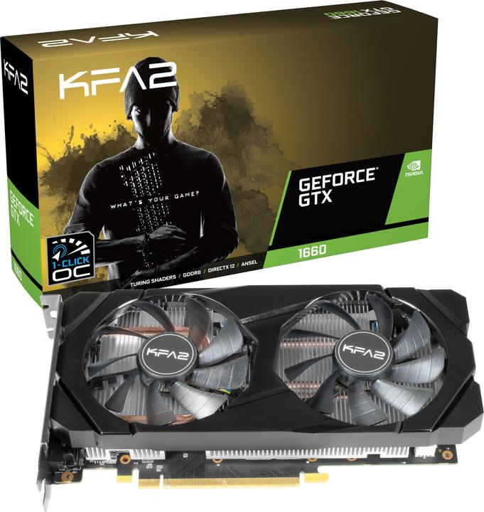 Actual product image KFA2 GeForce GTX 1660 OC (6 GB)