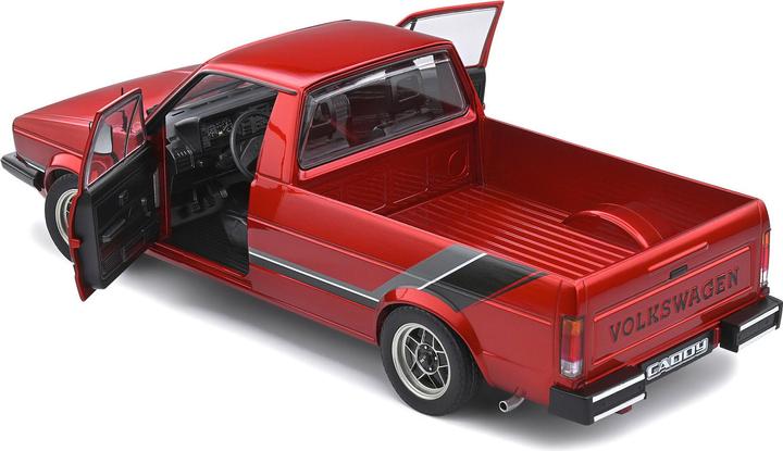 Actual product image Solido 1:18 VW Caddy MK1 red CUSTOM