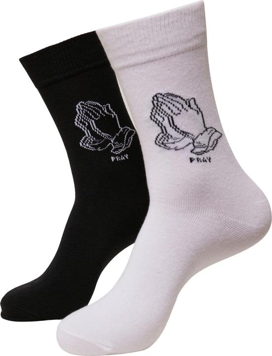 Produktbild Mister Tee Pray Hands Socks 2-Pack (2er Pack, 35 - 38)