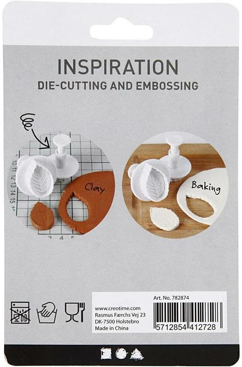 Image du produit Creativ Company Coupe-biscuit avec poignée de timbre, coeur, 3 pièces