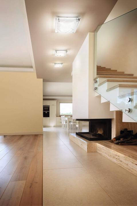 Produktbild Fabas Luce Deckenleuchte Glas Modern transparent Neutralweiss (1750 lm)