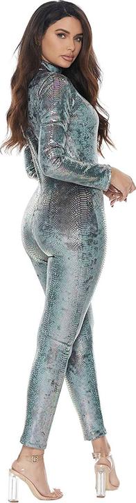 Produktbild Forplay Reptilien Catsuit silber (S)