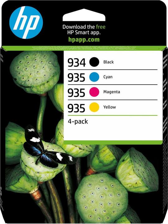 Image du produit HP 934 Noir/935 Cyan/Magenta/Yellow 4-pack Cartouches d'encre originales