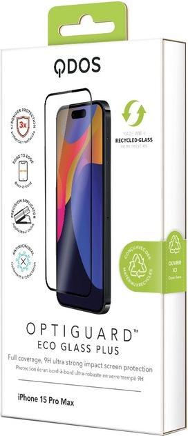 Produktbild QDOS Optiguard Eco Glass Plus (1 Stück, Apple iPhone 15 Pro Max)