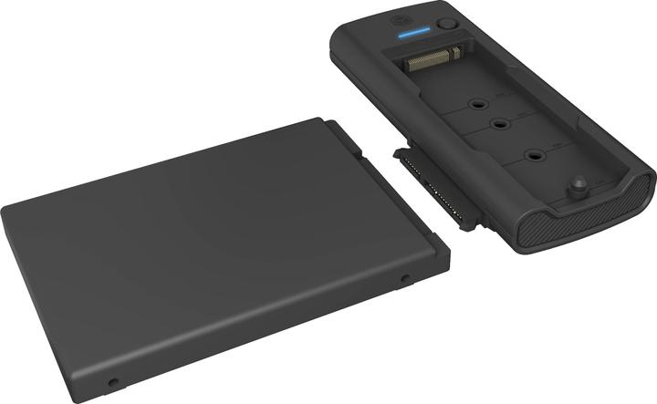 Actual product image Icy Box DockingStation for NVMe M.2 SSD & SATA drives IB-180MS-C31