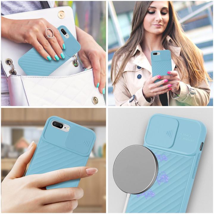 Produktbild Cadorabo TPU Cover mit Kamera Schutz (Apple iPhone 7 Plus, Apple iPhone 7s Plus)