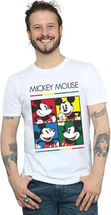 Immagine prodotto Disney Mickey Mouse Square Colour Maglietta Uomo (XL)