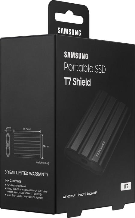Actual product image Samsung T7 Shield (1000 GB)